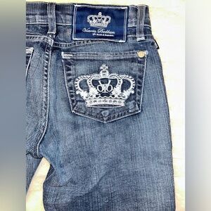 Victoria Beckham Rock and Republic low rise flare jeans